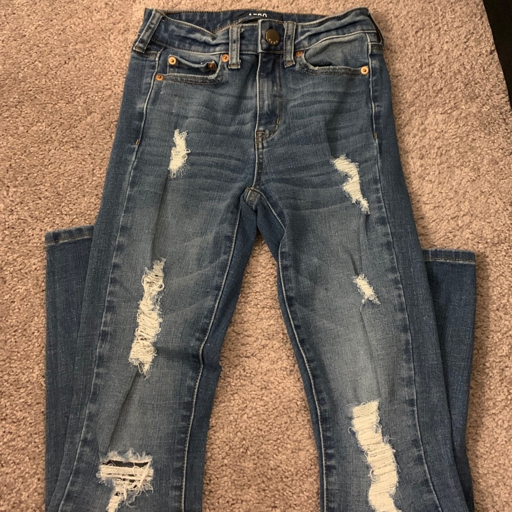 skinny high rise jeggings